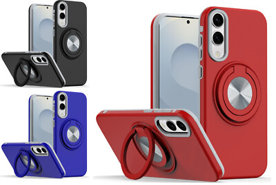 Tempered Glass / Pattern Stand Cover Phone Case For Samsung Galaxy s25 Edge