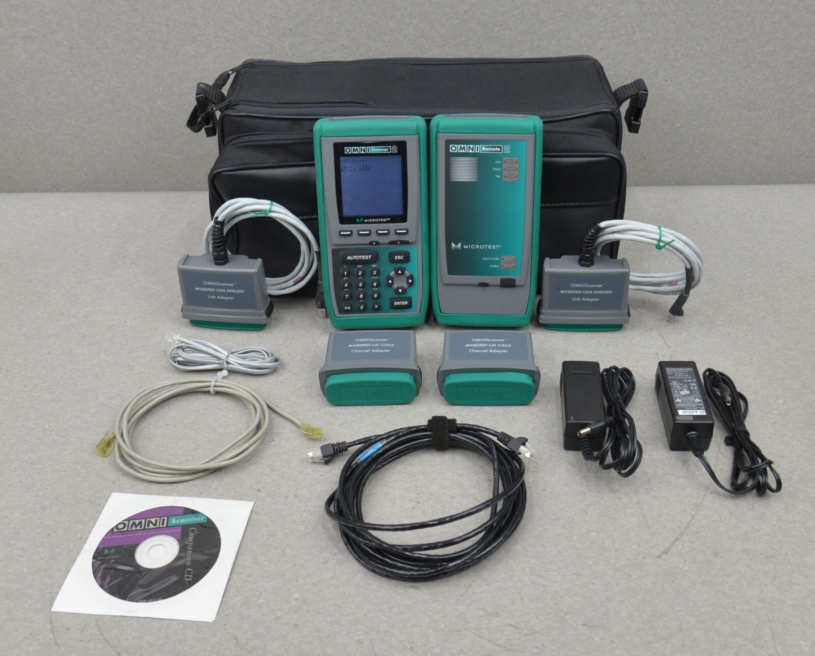 Fluke Microtest  OMNIScanner 2Cat 5/5E/6 Digital Cable Analyzer Certifier