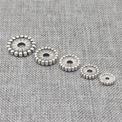 20pcs of 925 Sterling Silver Flat Round Spacer Beads for Bracelet