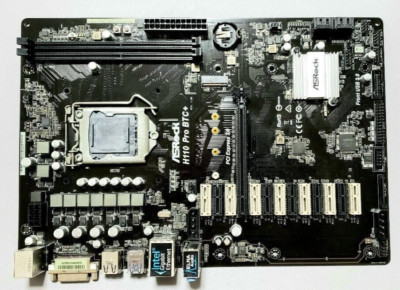 ASRock H110 PRO BTC+ Mining Motherboard Celeron T4500 Intel H110 JAPAN USED