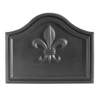 Achla Designs Fireplace and Stove Parts 20" L, Black Fleur De Lys Decorative