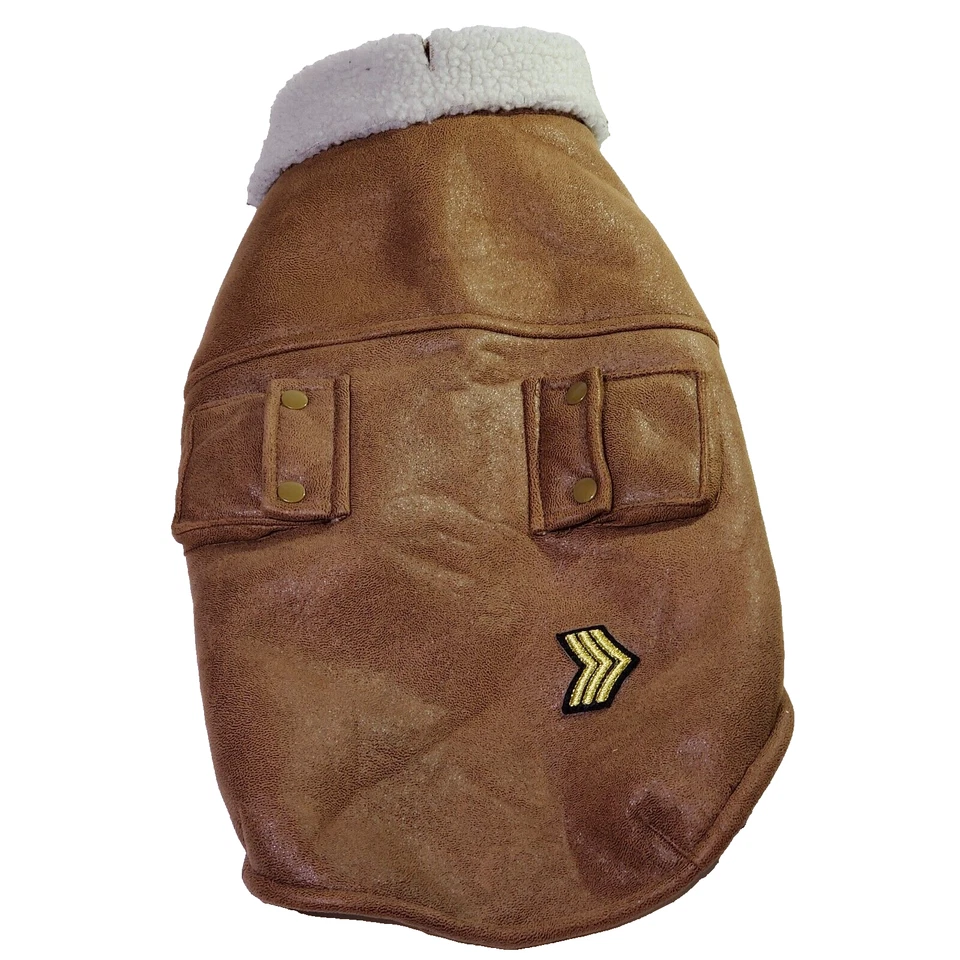 M / S Dog's Bomber Jacket Dog Detailing Sherpa Lining Collar Access Warm Coat - Image 2 of 4