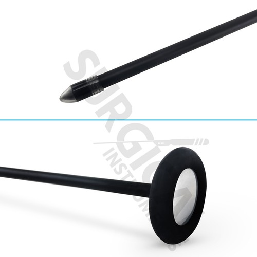 Babinski Rabiner Hammer 9" strumento diagnostico corto nero con manico in plastica - Foto 2 di 7