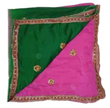 Heavy Vintage Dupatta Georgette Sequined Embroidered Long Stole Wrap scarf Hijab