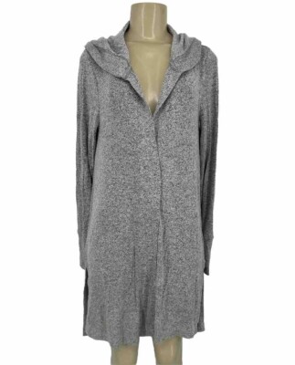 Athleta Small Women Harmony Wrap 2.0 Jacket Light Grey Heather 982379 I19v