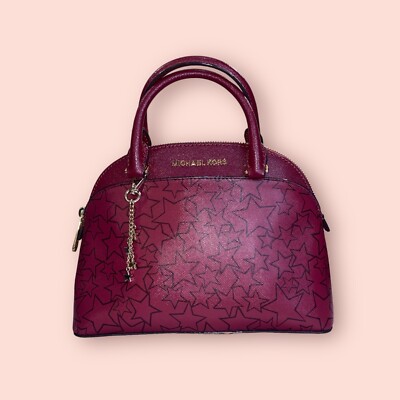 MICHAEL KORS Emmy Small Dome Star Luxury Designer Satchel Shoulder