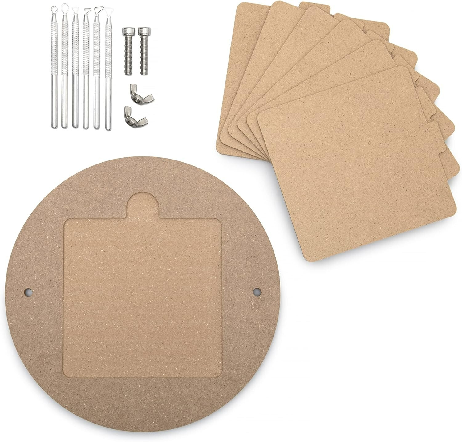 KATAI Pottery Bat Set + Sculpting Tool Kit & Bat Pins, Heavy Duty Ceramics Mold