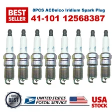 8PCS 41-101 12568387 Iridium Spark Plug For Genuine Buick Chevrolet GMC Pontiac