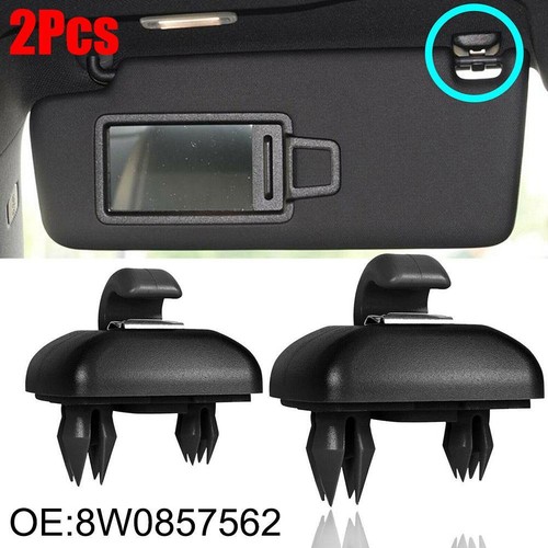 2x Sonnenblende Haken Halter Soul für Audi A1 A3 A4 A5 Q3 Q5 S4 S5 TT Fast J7Y3