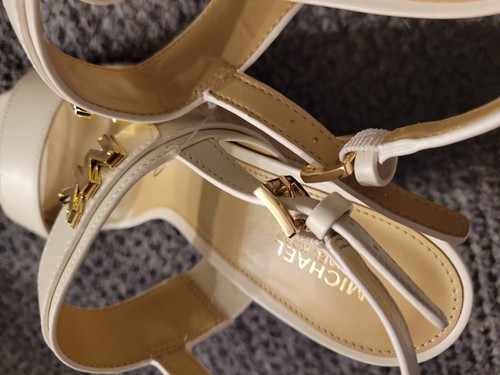 Michael Kors Leather Farrah Wedge Sandle - Picture 4 of 8