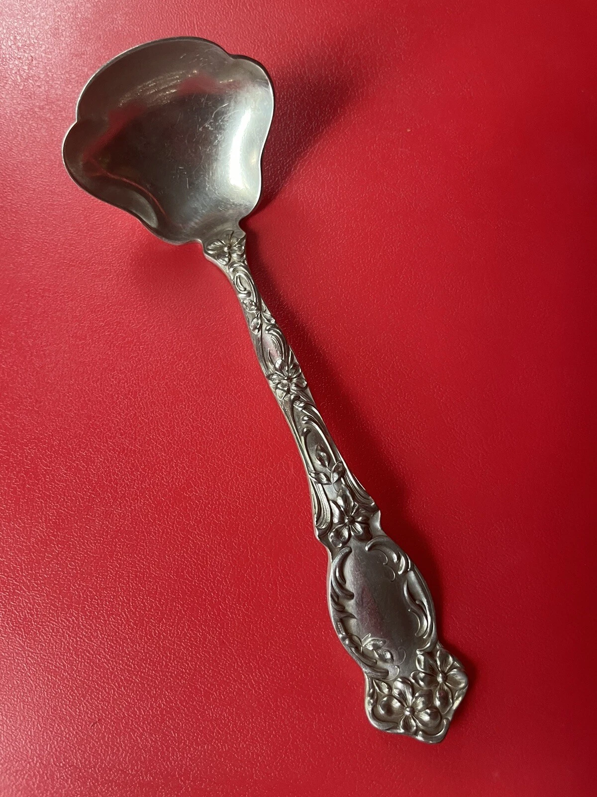 Simeon L. & George H. Rogers Company 1905 Violet Pattern Ladle 5 3/4 Silverplate