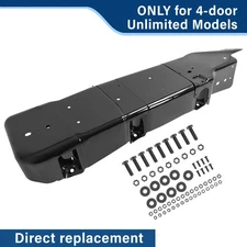 NEW Steel Gas Fuel Tank Skid Plate For Jeep Wrangler JK 4-Door 2007-2018 Black