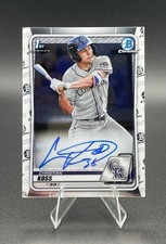 Christian Koss 2020 1st Bowman Chrome on card Auto