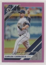 2019 Panini Donruss Optic Pink Prizm Carlos Carrasco #151 yz8