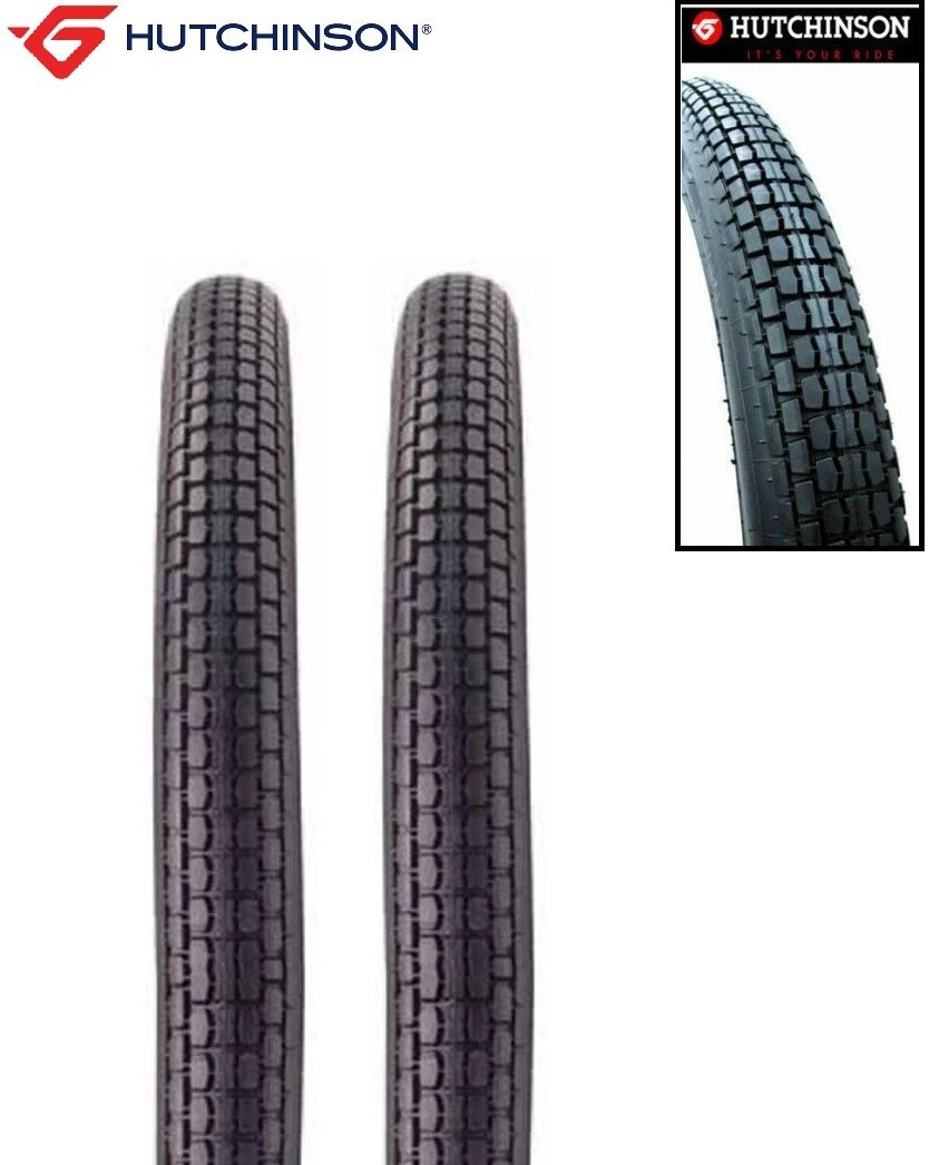 Pneu Hutchinson 2 1/4 X 18 Vroom haute adhérence pour Motobecane lot de 2