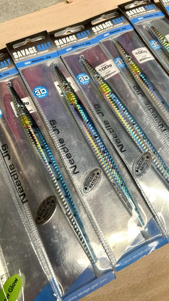 11 x Savage Gear 3D Needle Fishing Jigs 100g - Image 3 of 4