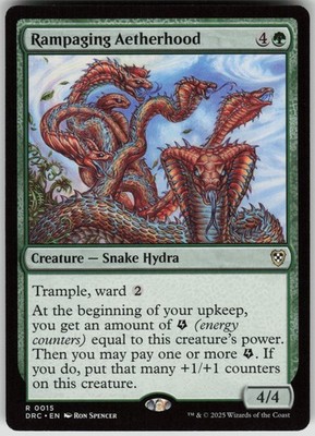 Rampaging Aetherhood Commander: Aetherdrift 0015 Rare Creature NM MTG