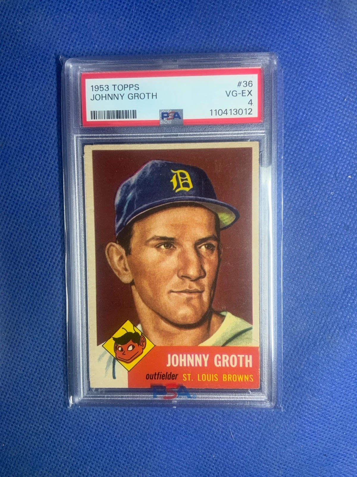 Deal for 1953 Topps Johnny Groth #36 PSA 4