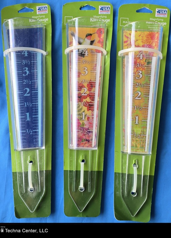 Mainstays Outdoor Magnifying Rain Gauge, 3 Packs