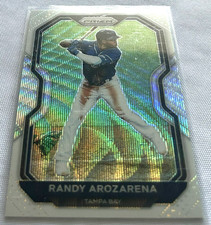 2021 Panini Prizm Baseball Randy Arozarena Tampa Bay Rays White Wave Prizm #1