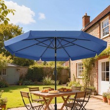 3 m Garden Parasol with Tilt Mechanism & Crank Handle, UPF 30+ Patio Umbrella
