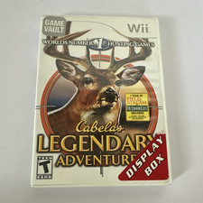 Cabela's Legendary Adventures Nintendo Wii T Teen Hunting Game Vault Display Box