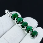 Green Tourmaline Gemstone Pendant 925 Sterling Silver Handmade Jewelry Love Gift