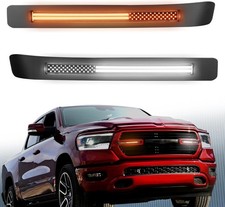 Led Grille Light Bar For 2019-2024 Dodge Ram 1500 With Amber Turn Signal Lights