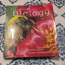 Essentials of Biology by Sylvia S. Mader and Michael Windelspecht (2017,...