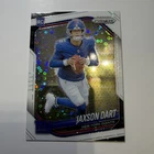 2025 Panini Prizm - Jaxson Dart #332 White Disco Prizm (RC) - Giants