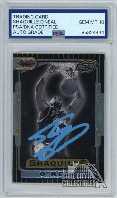 Shaquille O'Neal 1997 Topps Bowman's Best Autograph Card PSA/DNA 10 (Light Blue)
