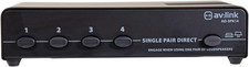 Av:Link | 4 Way Speaker Switch Selector | an Audio Splitter Switcher Box for up
