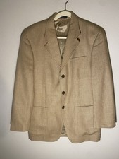 Ralph Lauren Mens Blazer Silk Wool Linen Beige Sport Coat 40R Canada