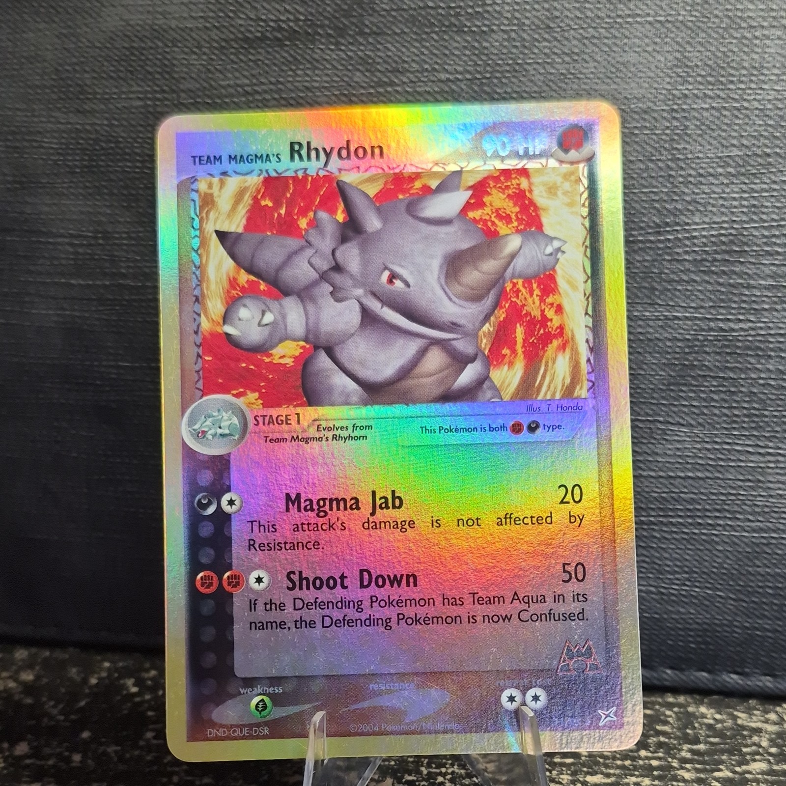 Pokemon Team Magma's Rhydon Team Magma vs Team Aqua 11/95 Rare Reverse Holo