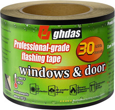 Flashing Tape, 3.75" X 30', Industrial Strength for Windows, Doors, Weather-Resi