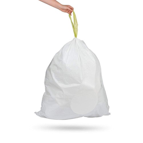 NSTB-21-45 Trash Bags, Large, White (Packaging May Vary)