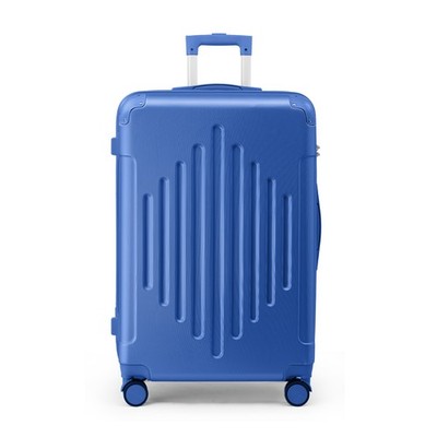 28in ABS Extra-Large Checked Luggage with Diamond Pattern & Reinforced Corners 