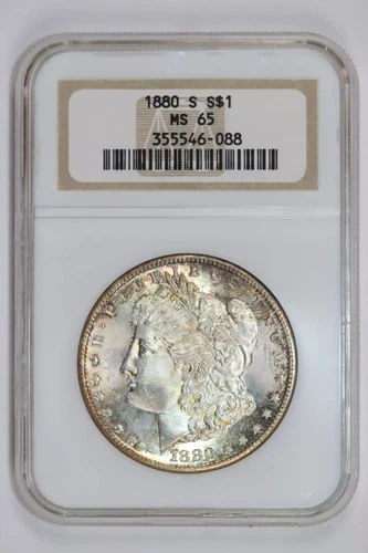 1880-S MORGAN DOLLAR NGC MS65 VERY PQ! - OLDER HOLDER!