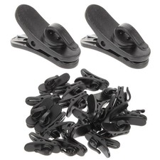20 Pcs Lapel Mic Clip Lavalier Clips Wire Microphone Holder Clamp