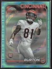 2024-25 Chrome Jermaine Burton 240 Base Aqua Sonar Refractor /199 RC