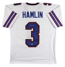 Damar Hamlin Authentic Signed White Pro Style Jersey Autographed PSA/DNA