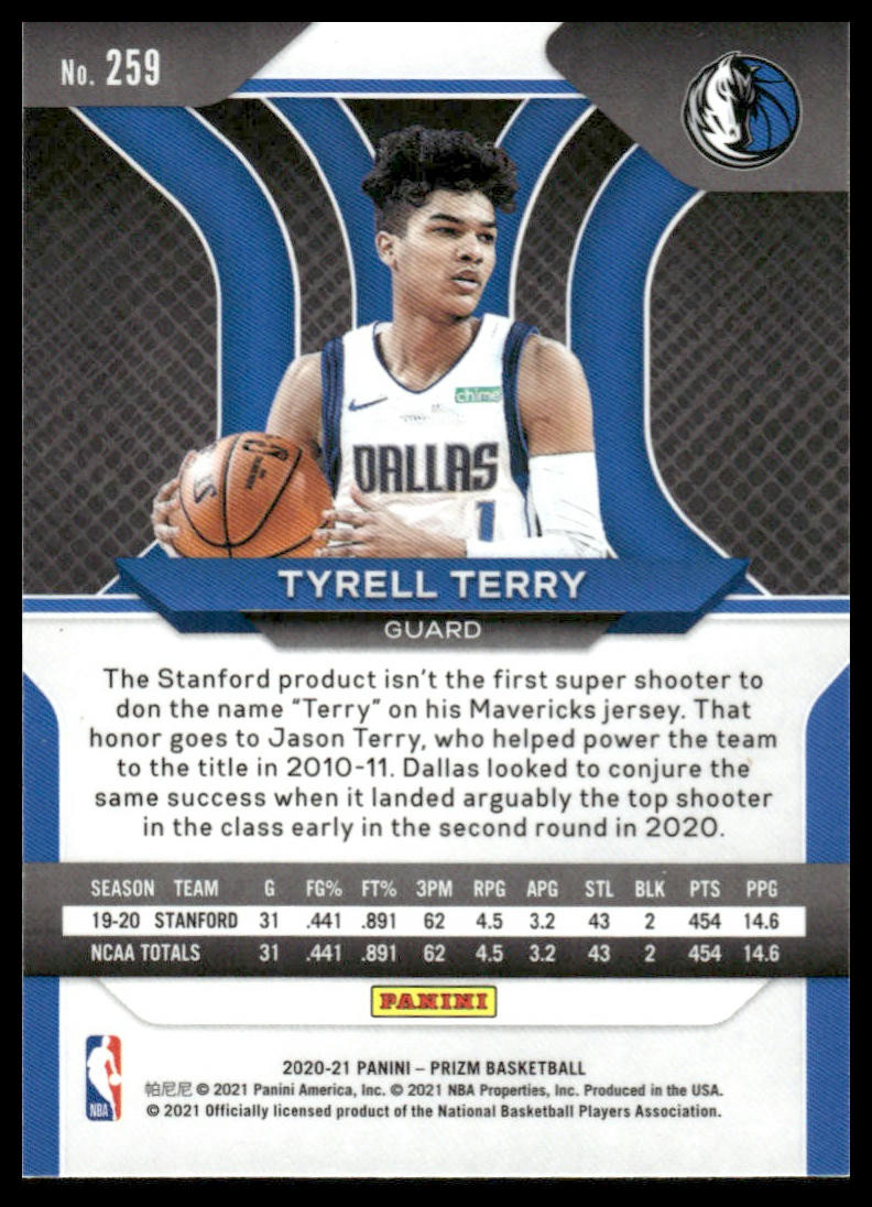 2020-21 Panini Prizm #259 Tyrell Terry | eBay