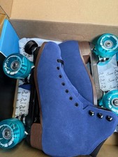 Sure Grip Boardwalk Plus Blueberry Suede roller skates mens size 10 brand new