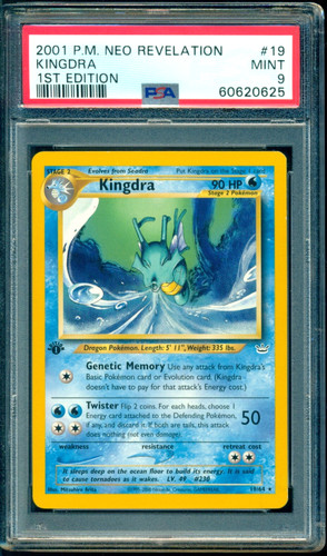 Kingdra (1st Edition) graded PSA 9 for sale on eBay