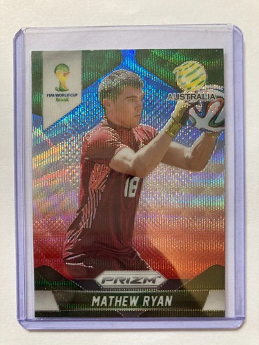 PRIZM FIFA WORLD CUP BRAZIL 2014 MATHEW RYAN AUSTRALIA BLUE WAVE FOOTBALL.