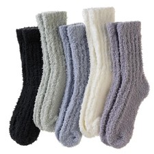 Womens Fuzzy Socks Soft Warm Fluffy Winter Sleep Thermal Plush Casual Cozy Ho...
