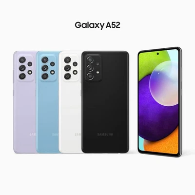 New Samsung Galaxy A52s A528B 128GB Smartphone Factory Unlocked Dual SIM Black - Image 1 of 4