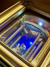 2007 Disney BELLE DANCES WITH THE BEAST Lighted Mini Scene OLSZEWSKI DP-GL004