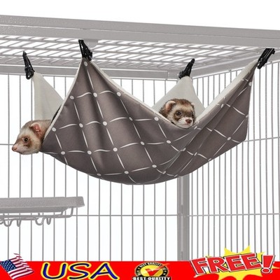 Designer Large Pet Hammock Cats Ferrets Rats Small Animal Cage Play Rest Large