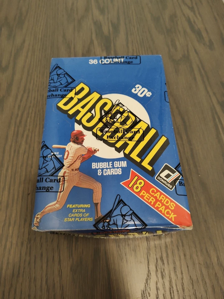 Paquete de cera de béisbol Donruss 1981 de una caja autenticada (BBCE) Foto 3 de 4